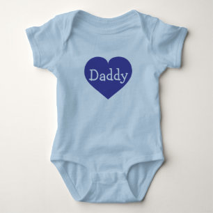 Body J'aime le coeur bleu papa