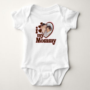 Body J'Aime Ma Maman Rose Photo Brown