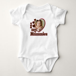 Body J'aime mes mamans rose Brown photo
