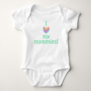 Body J'Aime Mes Mommies Baby Bodysuit