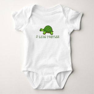 Body J'aime mignon vert de tortues