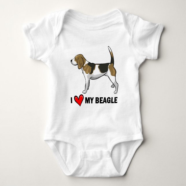 Body J'aime mon beagle (Devant)