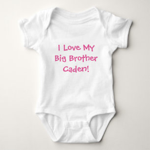 Body J'Aime Mon Gros Frère Caden Baby Un Pièce