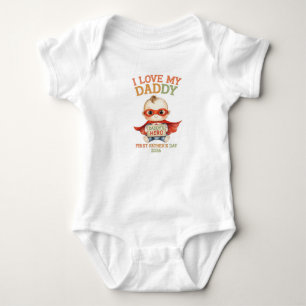 Body J'aime mon papa bébé shirt