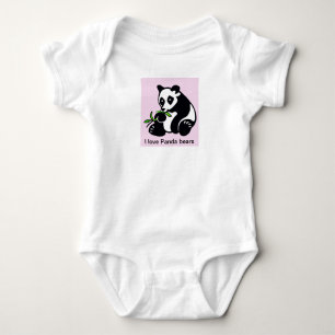 Body J'aime PANDA BEARS - Faune - Nature - animal