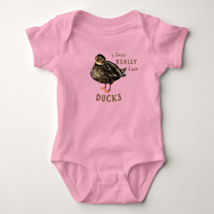 Body J'Aime Vraiment Les Canards Bodysuit Bébé