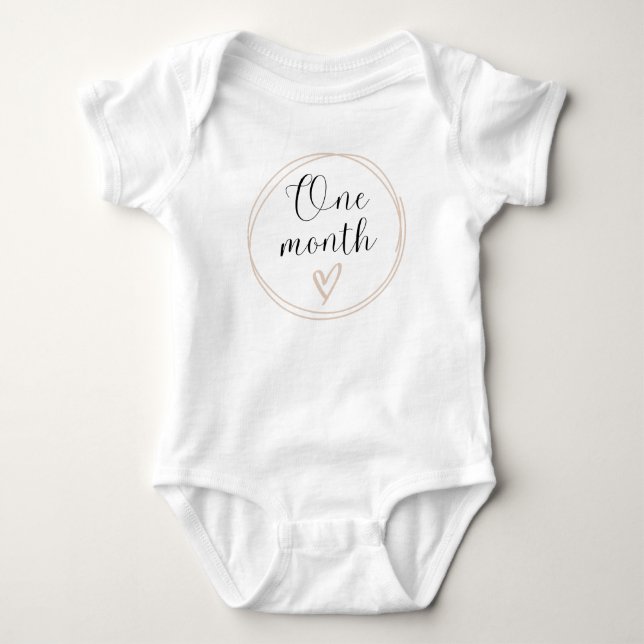 Body Jalon mensuel complet 1 mois (Devant)
