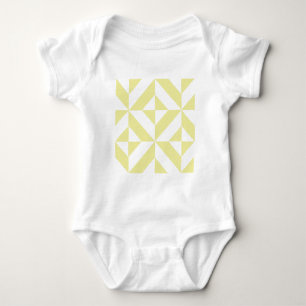 Body Jaune clair Art Déco géométrique