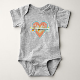 Body Je déteste lutter la combinaison de bébé de logo