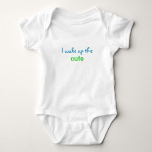 Body Je Me Réveille Cette Mignonne Onsie Bio
