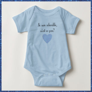 Body Je suis adorable, non ? Costume pour bébé (en fran