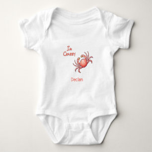 Body Je suis bébé crabe crustacé personnalisé