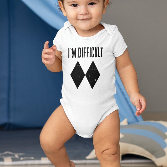 Body Je suis difficile à skier (Ski Gag I'm Difficult Baby Bodysuit)