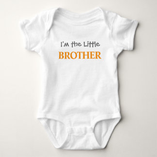 Body Je suis le petit frère Moderne orange Garçon Bébé
