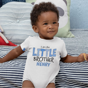 Body Je suis le Petit Frère Whimsical Blue Cute