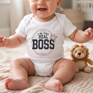 Body Je suis le vrai bébé patron drôle correspondant ma