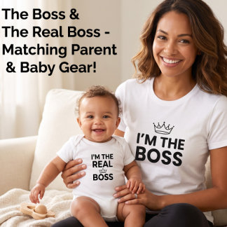 Body Je suis le vrai patron bébé drôle correspondant ma
