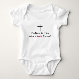 Body Je suis nouveau à ce T-shirt croisé de bébé