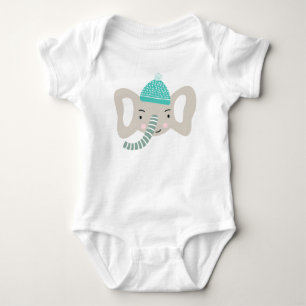 BODY JE SUIS SI MIGNON FUNNY HIVER ELEPHANT SCANDI