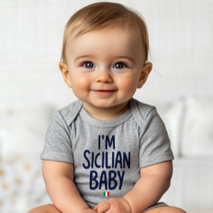 Body "Je suis sicilien bébé" Drôle de fierté de Sicile