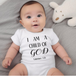 Body Je suis un enfant de Dieu Bébé Bodysuit