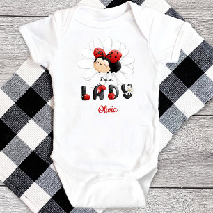 Body Je suis une petite fille Lady Baby Bodysuit mignon