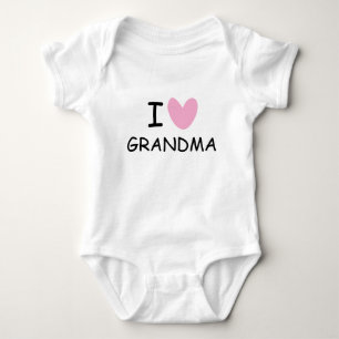 Body Je t'aime grand-mère bodysuit bébé pour nouveau-né