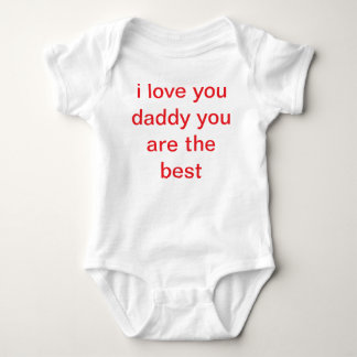 Body je t'aime t-shirt papa pour bébé