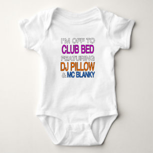 Body Je vais au Club Bed avec DJ Coussin Drôle cadeau
