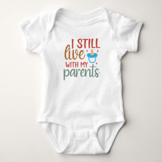 Body Je Vis Toujours Avec Mes Parents - Bébé Boy Bodysu
