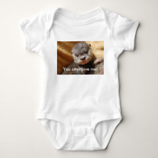 Body Jersey de nourrisson de chiot de loutre de bébé
