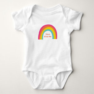 Body Jésus m'aime bébé Bodysuit One Piece