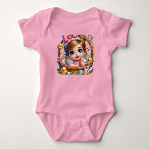 Body JOIE DE PÂQUES ~ PETITE FILLE DE PÂQUES ~ Panier ~