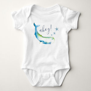 Body Joli Blue Whale Beach Garçon bébé