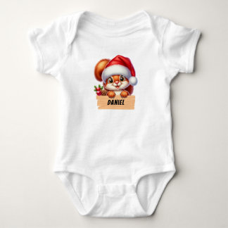 Body Joli couvre-bébé personnalisé Squerril de Noël