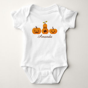 Body Joli Halloween coloré Funny Orange Citrouille
