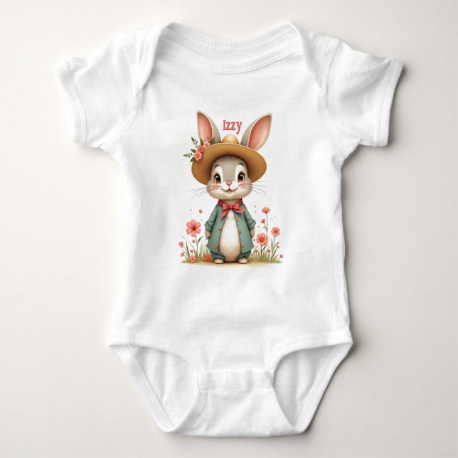 Body Joli Lapin Gris (Devant)
