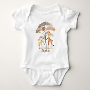 Body Joli Safari avec Girafes Neutre