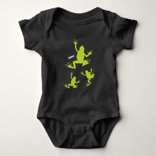 Body Jolie grenouille verte et noire