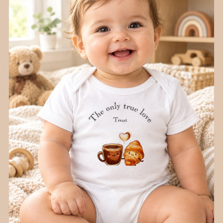 Body Jolie Tasse Café et Croissant – Le Seul et Unique