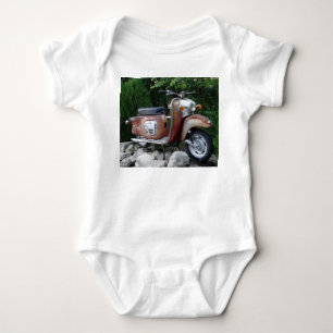 Body Jolie vieille Scooter Baby Jersey Bodysuit, Blanc