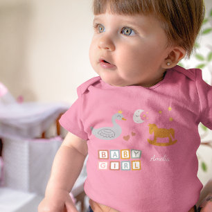 Body Jouets roses mignons pour bébé fille avec nom