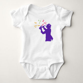 Body Joueur de saxophone violet