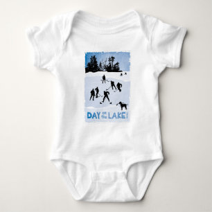 Body Journée bleue sur le bébé de hockey du lac