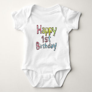 Body Joyeux 1er Anniversaire – Texte d'anniversaire col