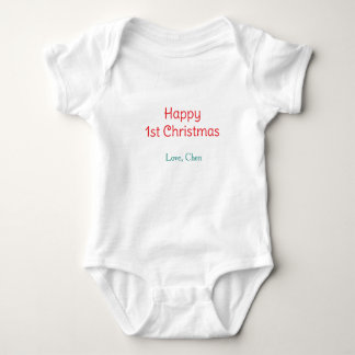 Body joyeux 1er noël rouge vert amour nom simple