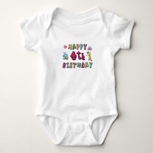 Body Joyeux 4e anniversaire de Birthday 4 year b-day wi