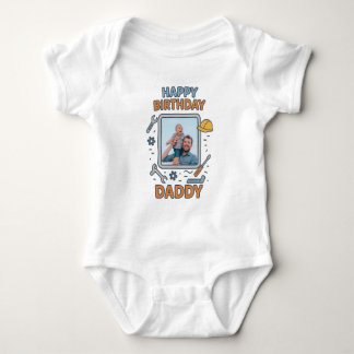 BODY JOYEUX ANNIVERSAIRE DADDY VÊTEMENTS BÉBÉ PHOTO PER