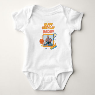 BODY JOYEUX ANNIVERSAIRE DADDY VÊTEMENTS BÉBÉ PHOTO PER