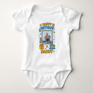 BODY JOYEUX ANNIVERSAIRE DADDY VÊTEMENTS BÉBÉ PHOTO PER